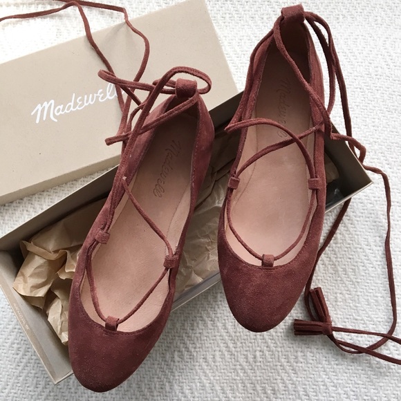 Madewell Shoes - madewell lace up “inga” flats